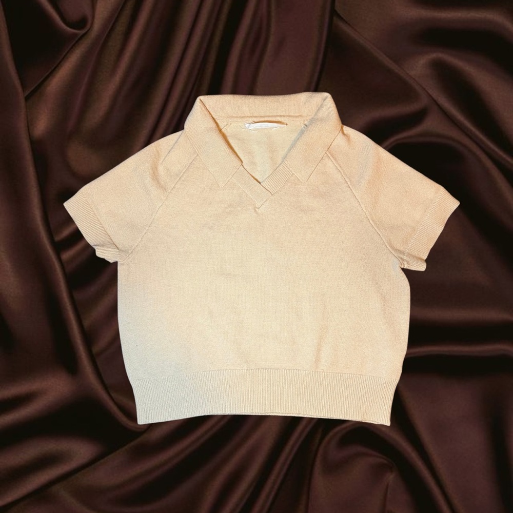 Double Zero Kids Beige Polo Shirt